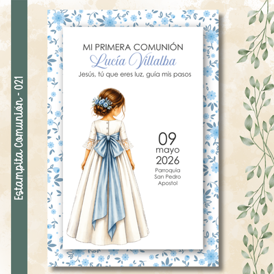 Estampita Comunión - 021