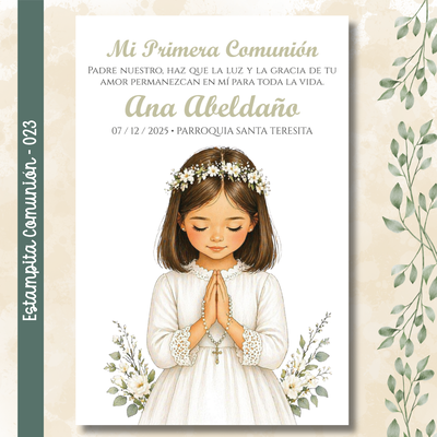 Estampita Comunión - 023