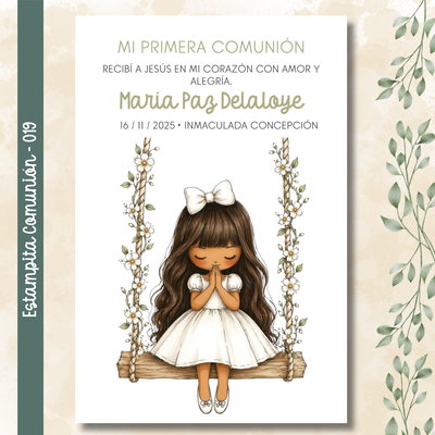 Estampita Comunión - 019