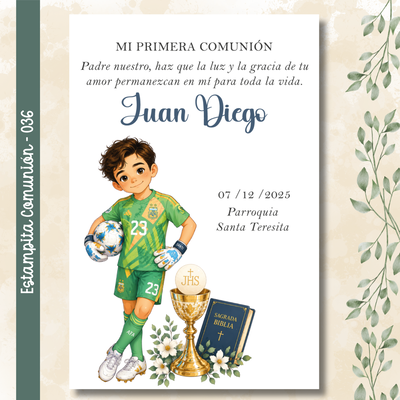 Estampita Comunión - 036