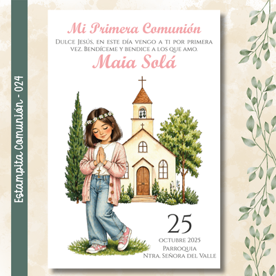 Estampita Comunión - 024