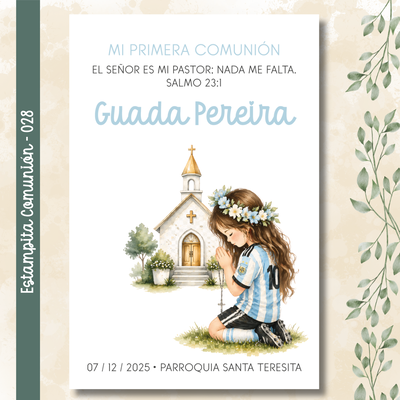 Estampita Comunión - 028