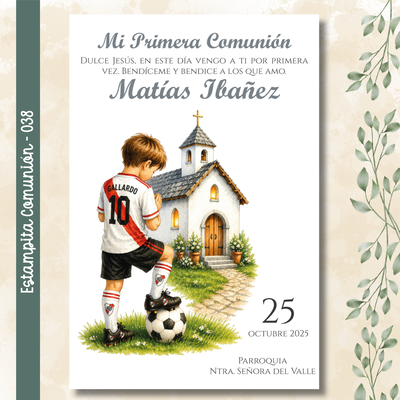 Estampita Comunión - 038