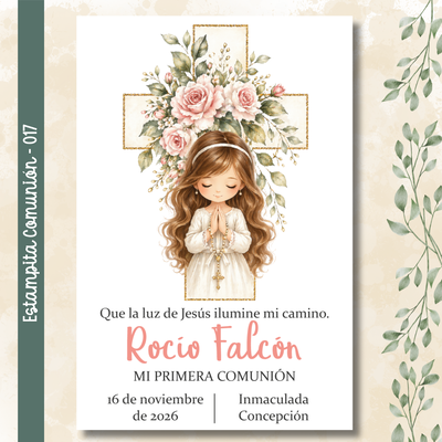 Estampita Comunión - 017