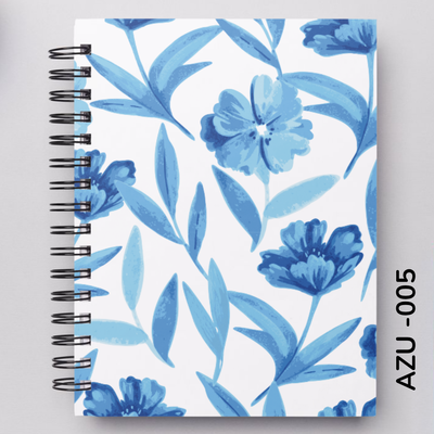 TAPA FLORES AZULES - 005