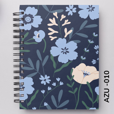 TAPA FLORES AZULES - 010