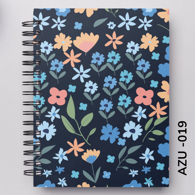 TAPA FLORES AZULES - 019