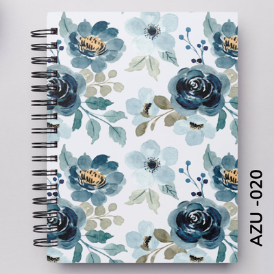 TAPA FLORES AZULES - 020