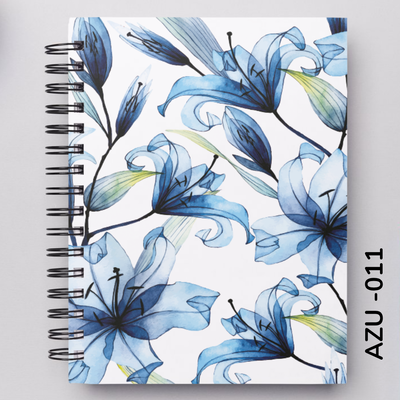 TAPA FLORES AZULES - 011