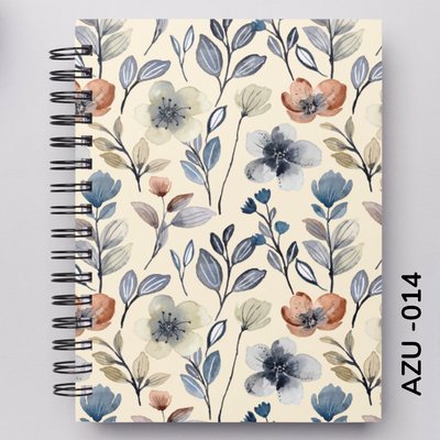 TAPA FLORES AZULES - 014