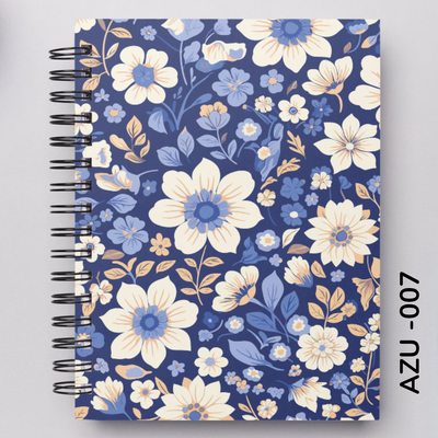 TAPA FLORES AZULES - 007