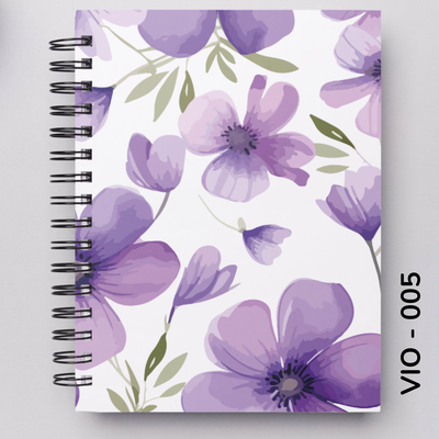 TAPA FLORES VIOLETAS - 005