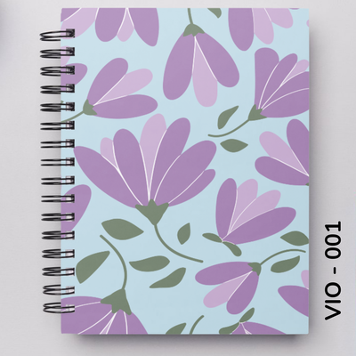 TAPA FLORES VIOLETAS - 001