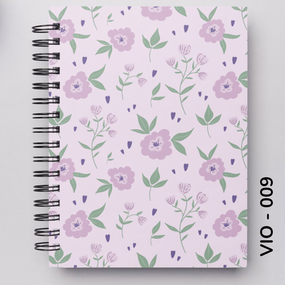 TAPA FLORES VIOLETAS - 009