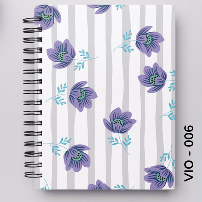 TAPA FLORES VIOLETAS - 006