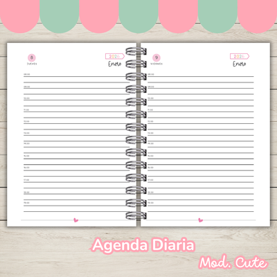 Agenda Diaria mod. Cute