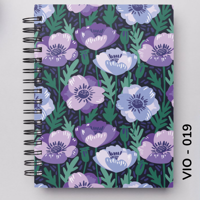 TAPA FLORES VIOLETAS - 019