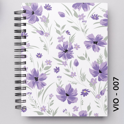 TAPA FLORES VIOLETAS - 007