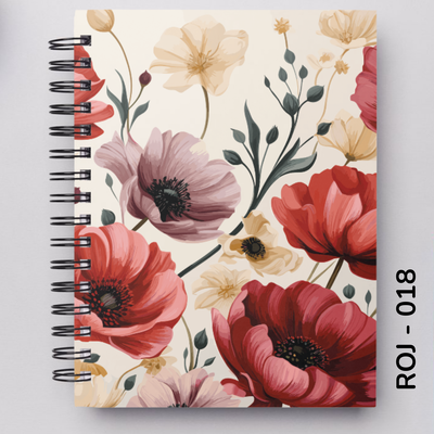 TAPA FLORES ROJAS - 018