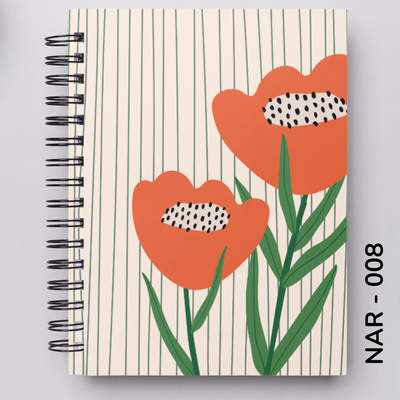 TAPA FLORES NARANJAS - 008