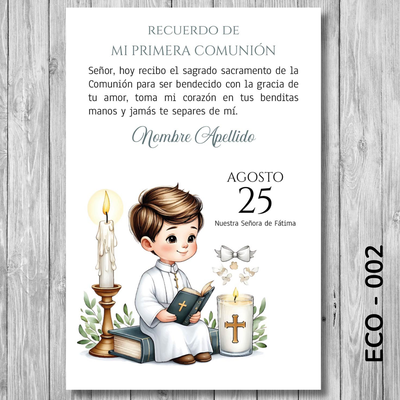 Estampita Comunión - 002