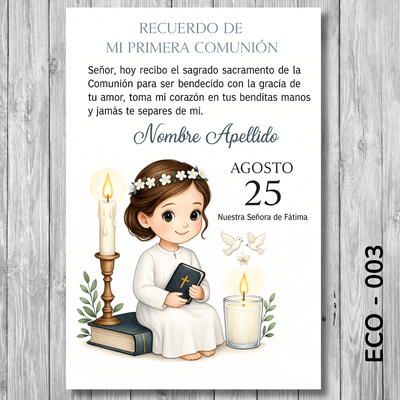 Estampita Comunión - 003