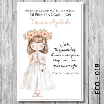 Estampita Comunión - 018
