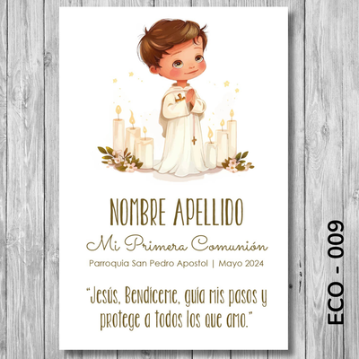 Estampita Comunión - 009