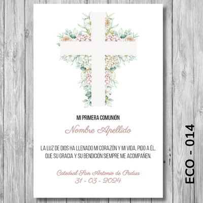 Estampita Comunión - 014
