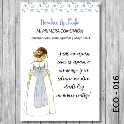 Estampita Comunión - 016