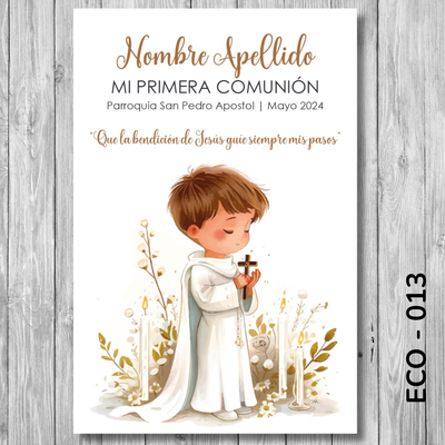 Estampita Comunión - 013