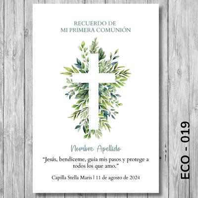 Estampita Comunión - 019