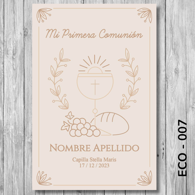 Estampita Comunión - 007
