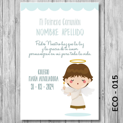 Estampita Comunión - 015