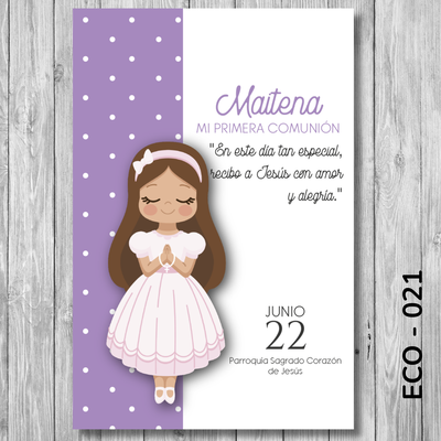 Estampita Comunión - 021