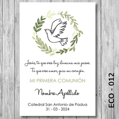 Estampita Comunión - 012