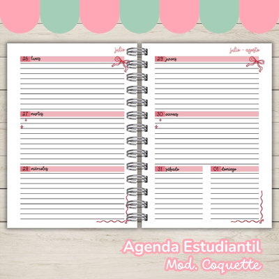 Agenda Estudiantil 2027 - Mod. Coquette