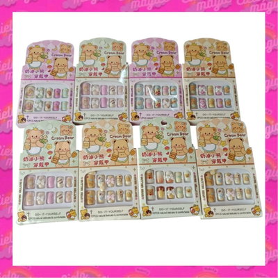 Uñas infantil osito 