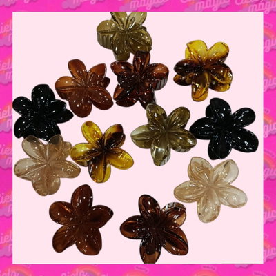 Broche hawai negro - marron 