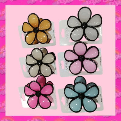 Broche flor x6