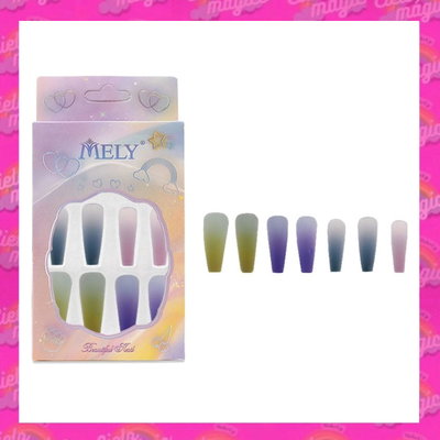 UÑAS POSTIZAS MELY DEGRADE COFFIN