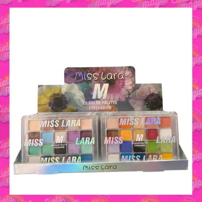 Paletas 20 colores Miss lara