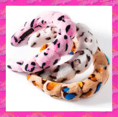 VINCHA SKIN CARE FLOR ANIMAL PRINT