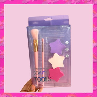 Set de Brochas y Esponjas 