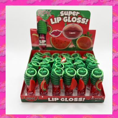 LIP GLOSS SANDÍA CON LLAVERO