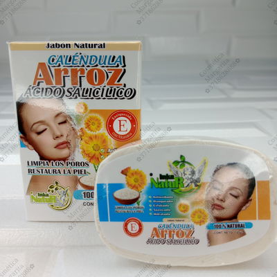Jabón de arroz blanquador con ácido salicílico