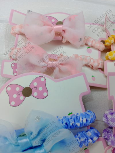 Gomitas moño de tul x par