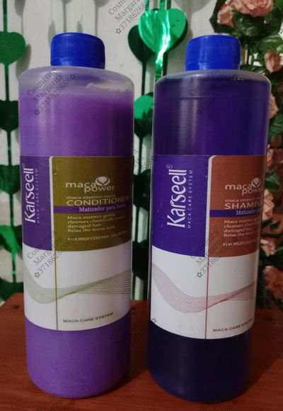 Shampoo y acondicionador matizador 