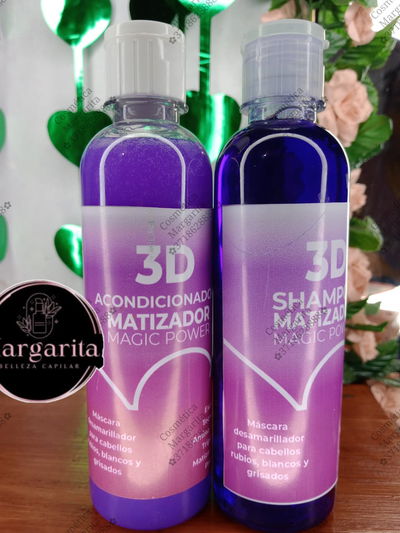 Shampoo y acondicionador matizador 