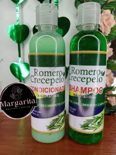 Shampoo y acondicionador de romero 